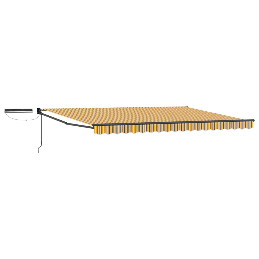 Auvent rétractable électrique Jaune, Gris, Anthracite 4,5 × 3 m - 2