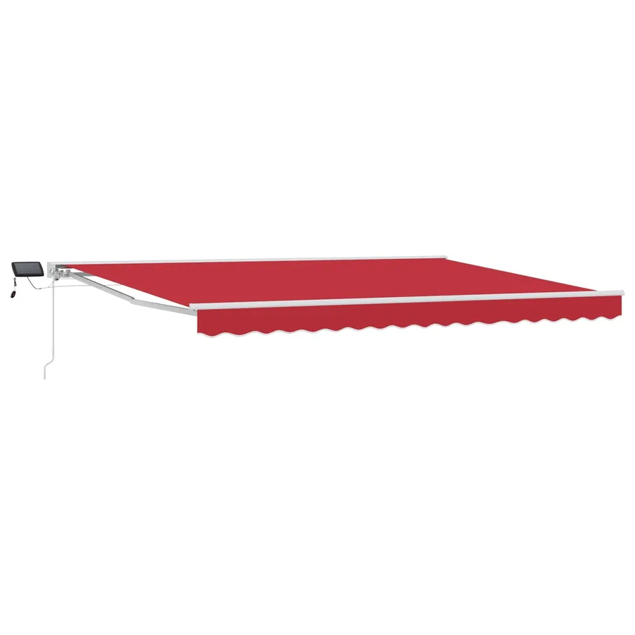 Cadre de store manuel avec LEDs Rouge et Blanc 4 × 3 m - 2