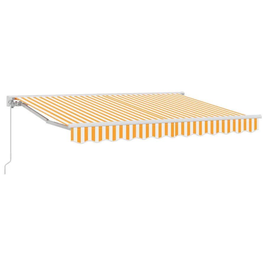 Auvent rétractable manuel Orange 3,5 x 2,5 m - 2