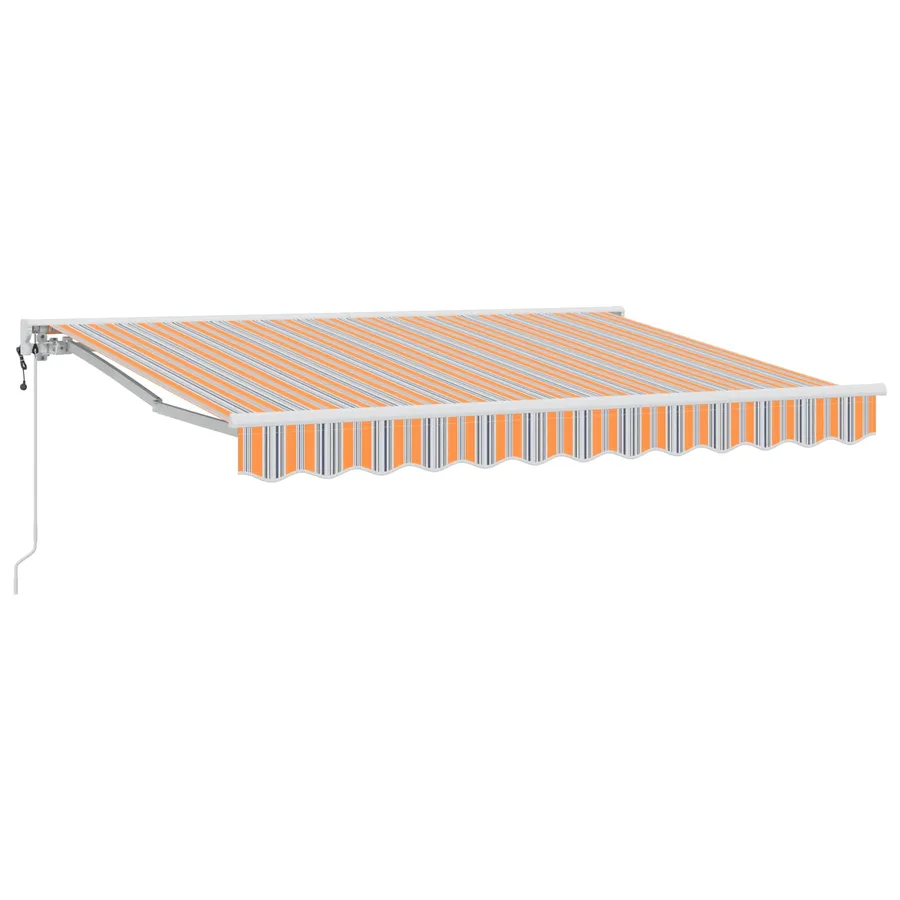 Auvent rétractable électrique Orange, Gris, Bleu, Blanc - 2
