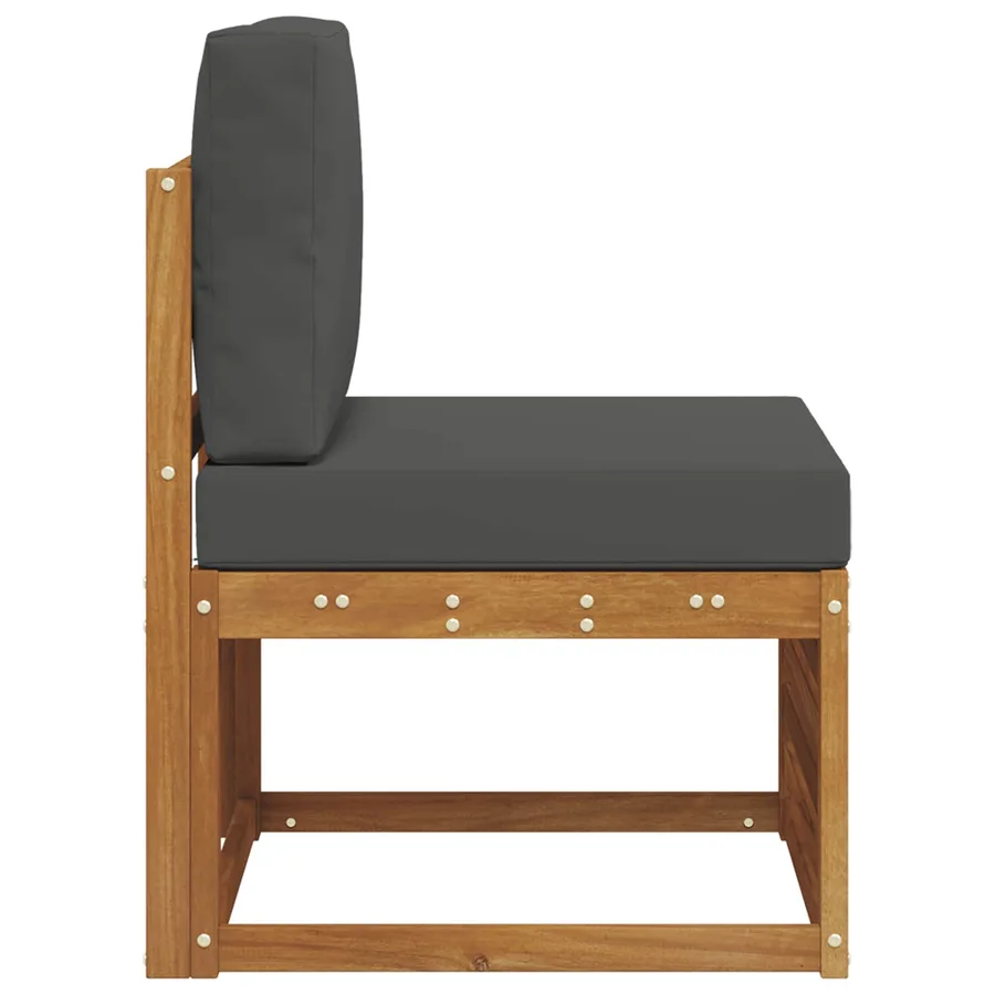 Sofa de milieu extérieur Bois d'Acacia Massif Naturel - 4