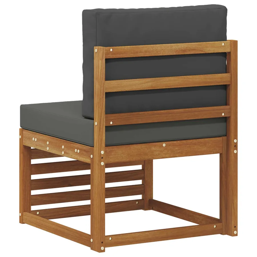 Sofa de milieu extérieur Bois d'Acacia Massif Naturel - 5
