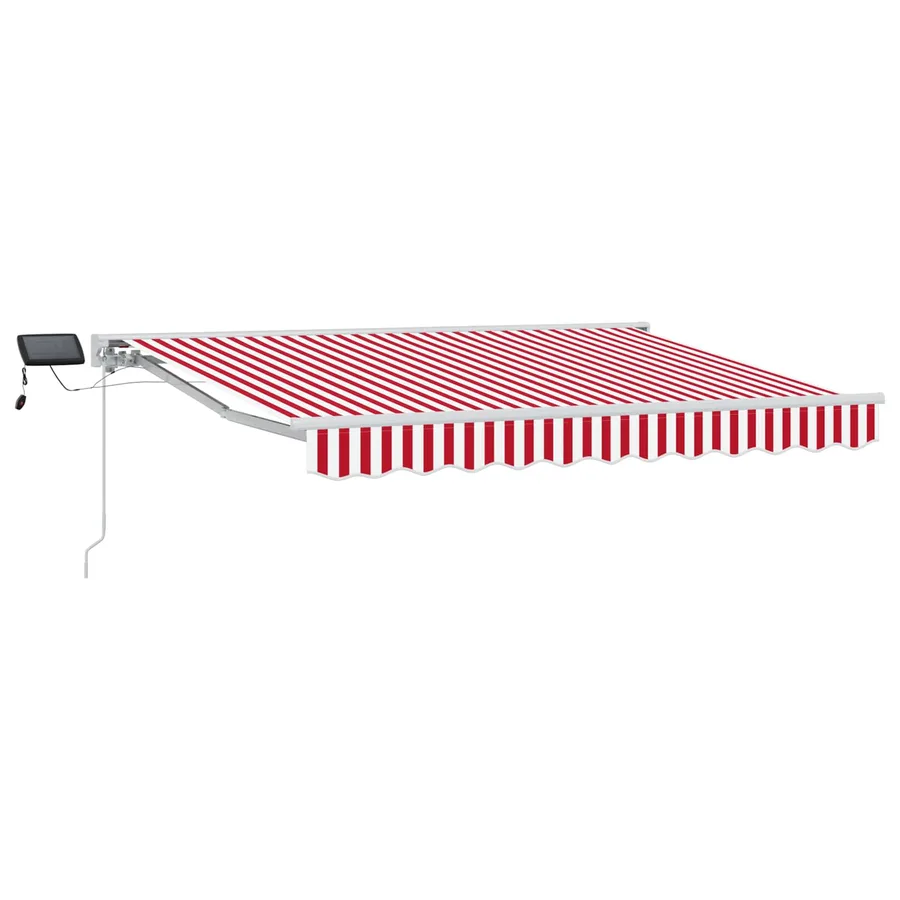 Cadre de store manuel avec LEDs Rouge et Blanc 3 x 2,5 m - 2