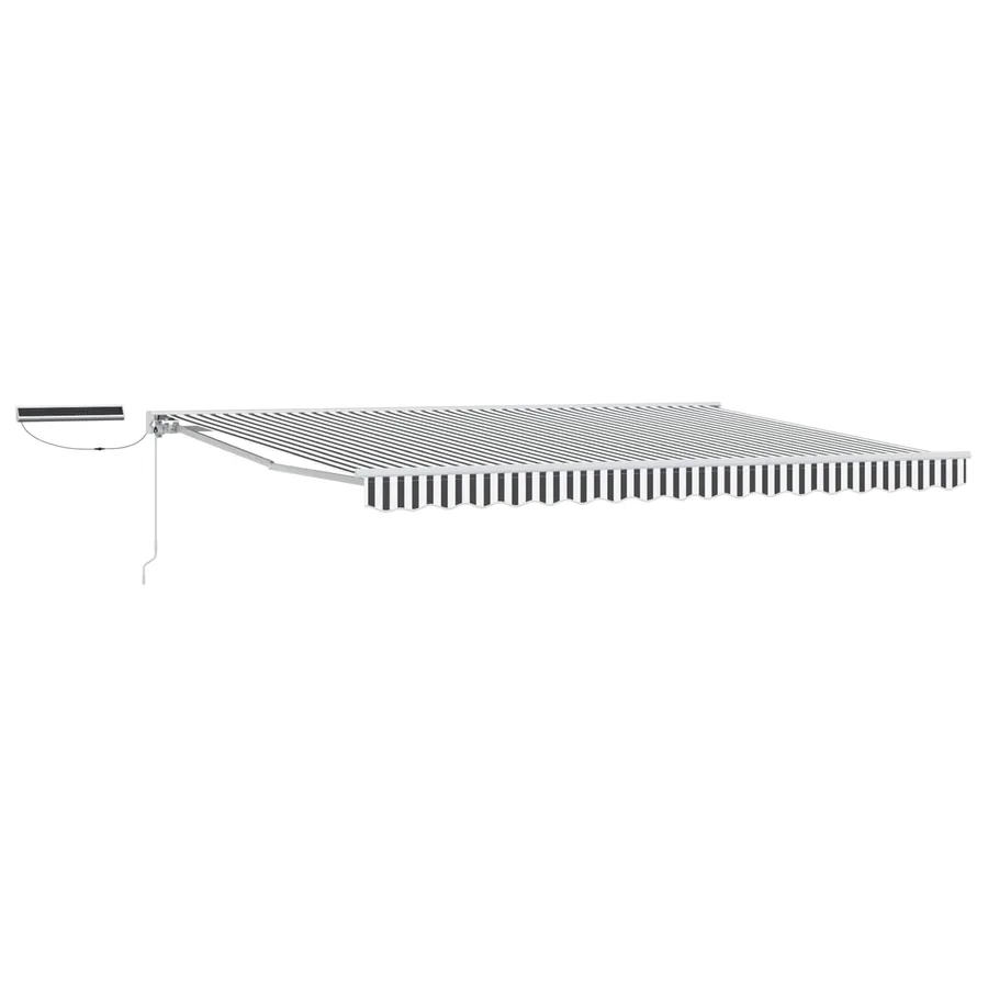 Auvent rétractable électrique Anthracite et blanc 4 × 3 m - 2