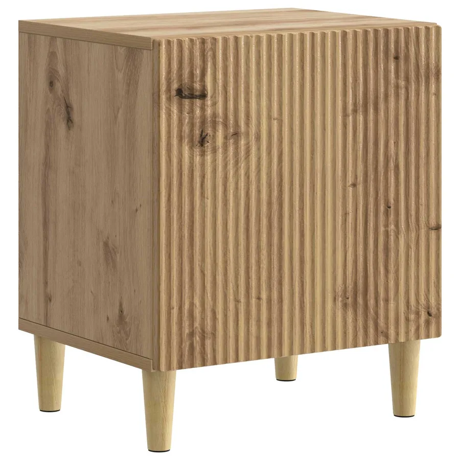 Cabinet de chevet 2 pc Chêne artisanal 43 x 34,5 x 50 cm - 5