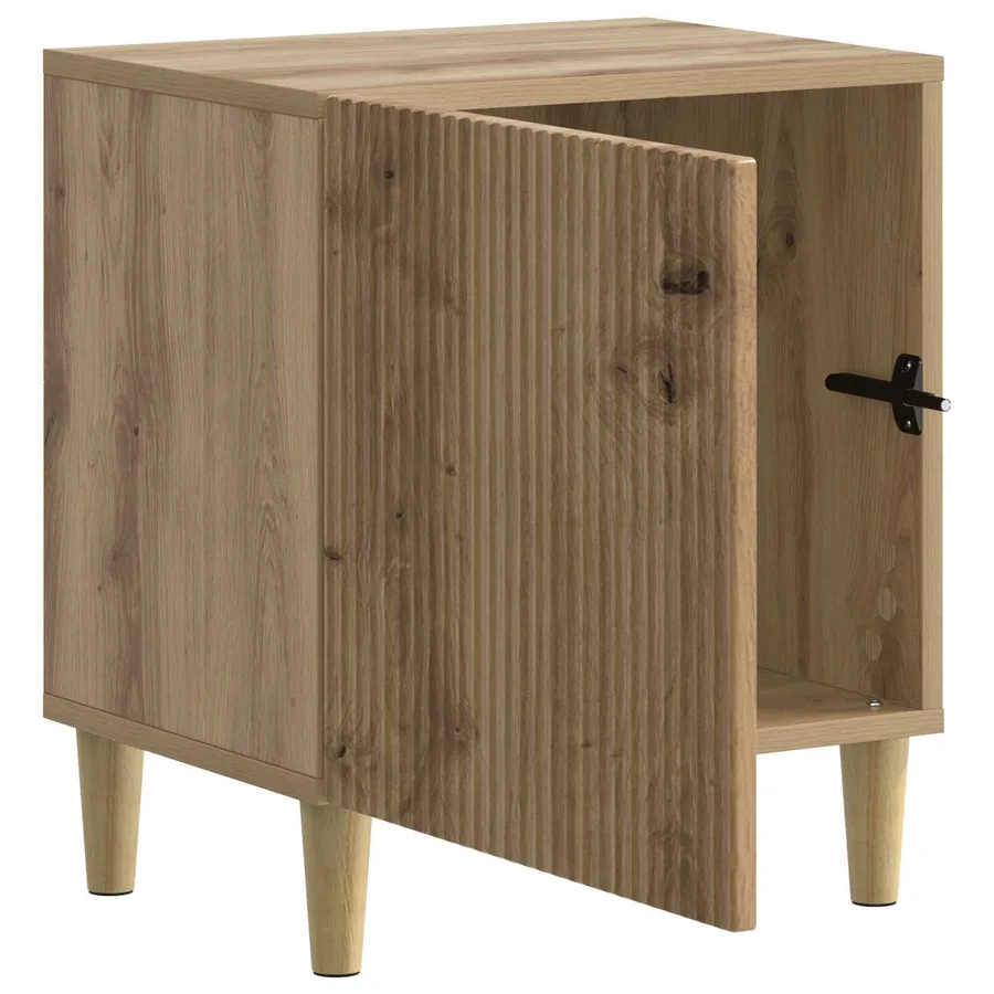 Cabinet de chevet 2 pc Chêne artisanal 43 x 34,5 x 50 cm - 6