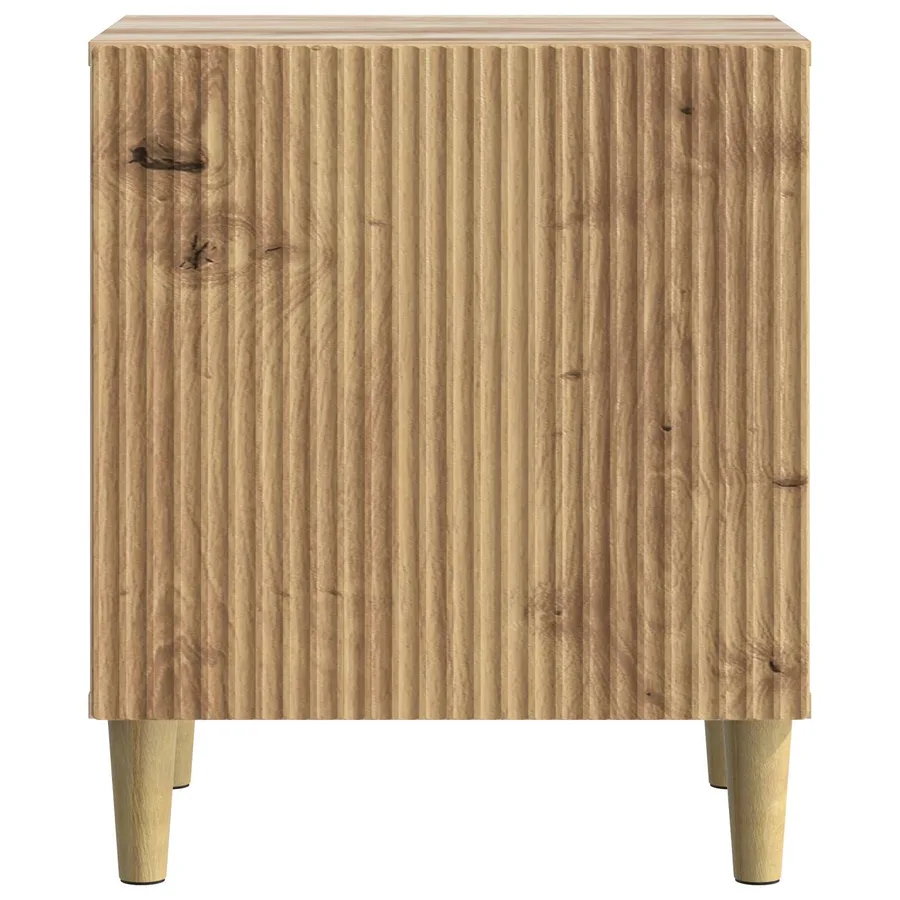 Cabinet de chevet 2 pc Chêne artisanal 43 x 34,5 x 50 cm - 7