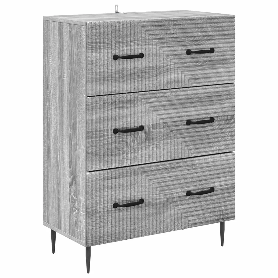Armoire à tiroirs Sonoma gris 66 x 34,5 x 89,5 cm - 2