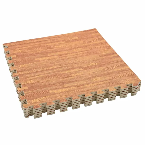 Tapis de sol de piscine 6 pcs bois 4,32 ㎡ Mousse EVA