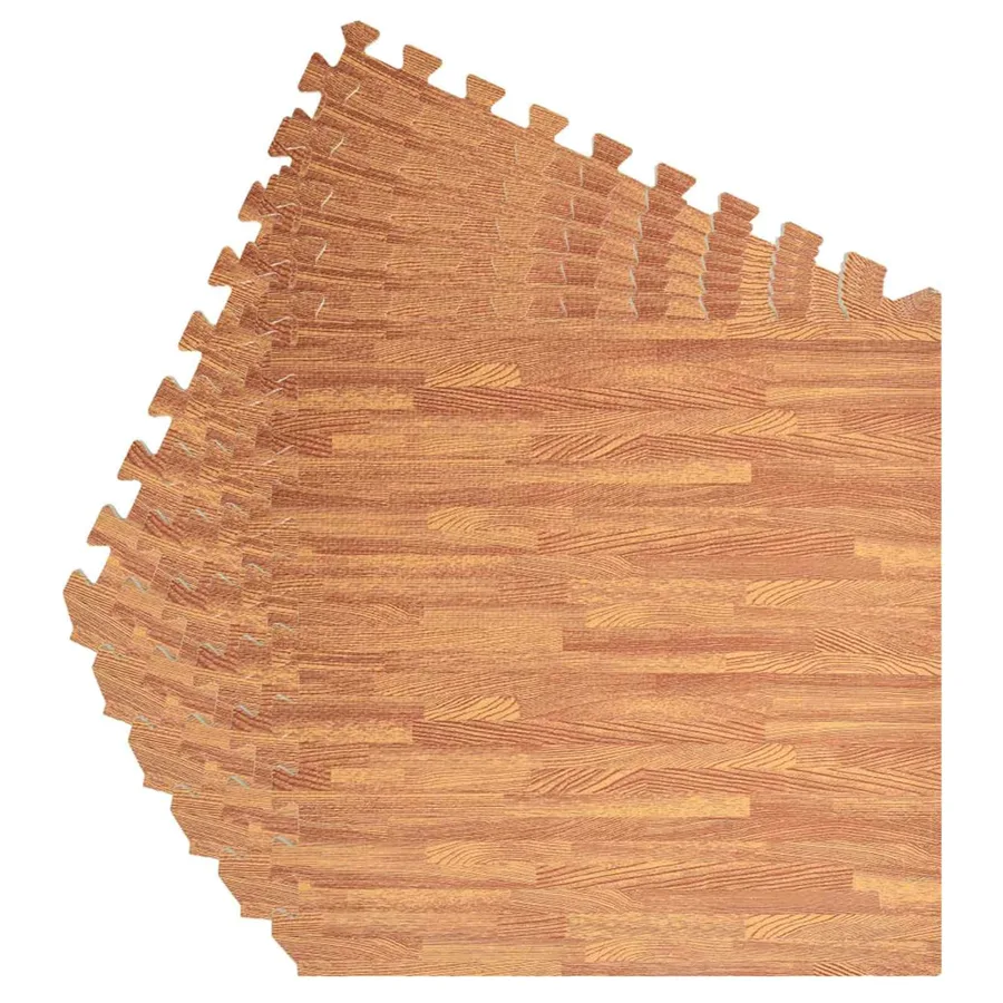 Tapis de sol de piscine 6 pcs bois 4,32 ㎡ Mousse EVA - 5