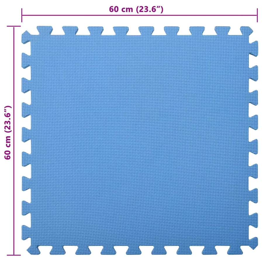 Tapis de sol de piscine 24 pcs Bleu 8,64 ㎡ Mousse EVA - 6