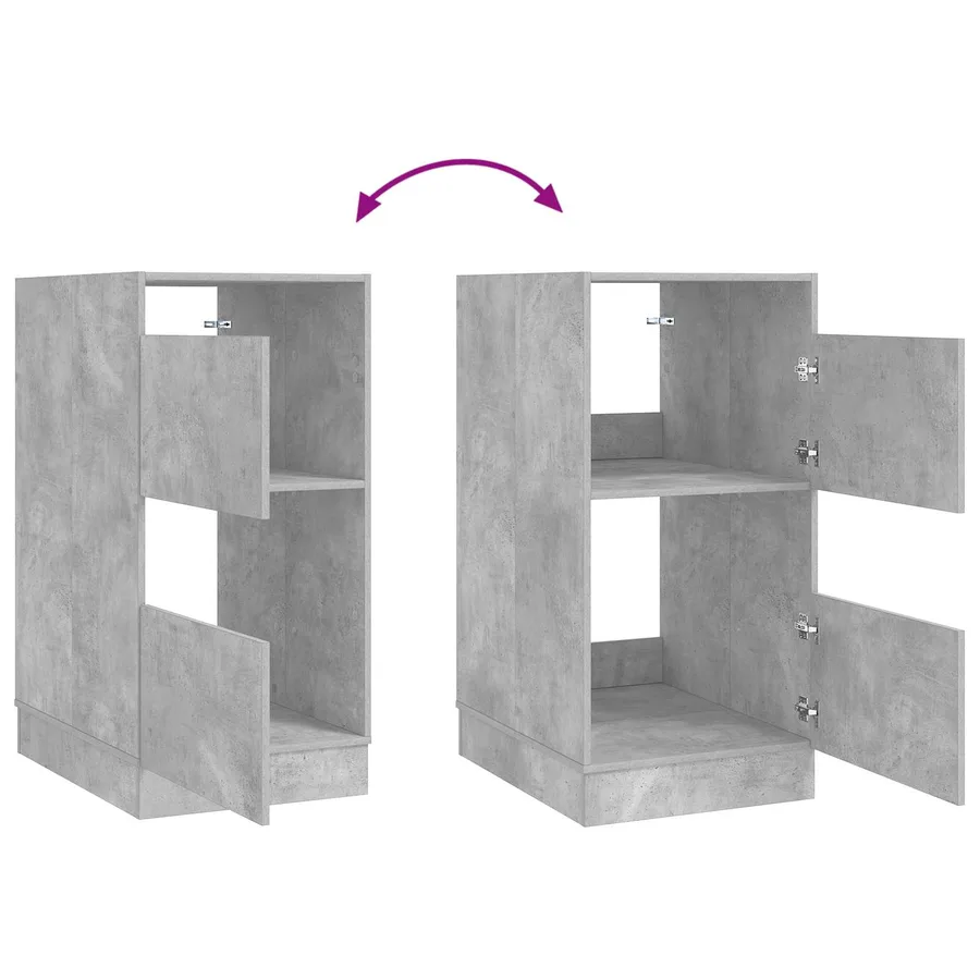 Armoire à Laver avec stockage Béton Bois d'ingénierie - 8