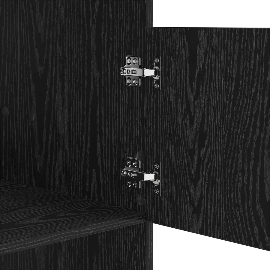 Armoire à Laver Chêne noir 50 x 68 x 102 cm Bois d'ingénierie - 9
