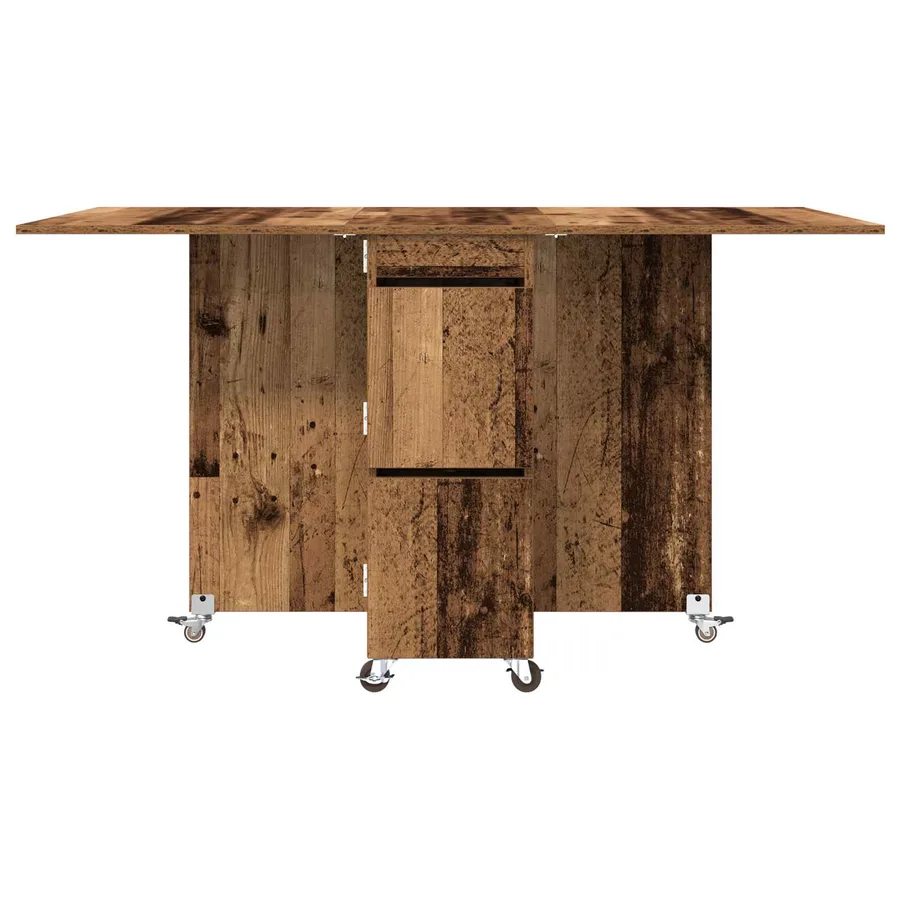 Table à dîner 140 x 80 x 77 cm Bois d'ingénierie Bois ancien - 6