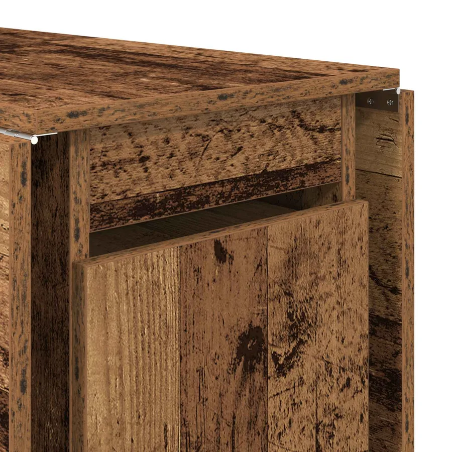 Table à dîner 140 x 80 x 77 cm Bois d'ingénierie Bois ancien - 9