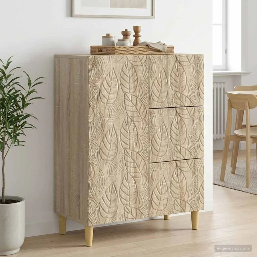 Buffet Chêne Sonoma 66 x 34,5 x 90 cm Bois d'ingénierie