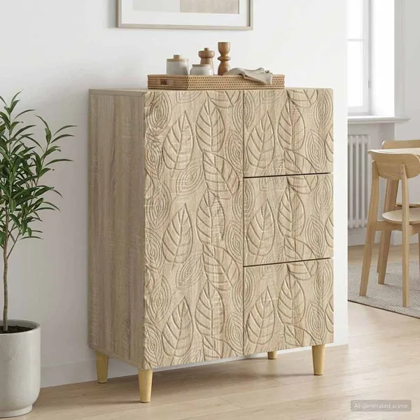 Buffet Chêne Sonoma 66 x 34,5 x 90 cm Bois d'ingénierie