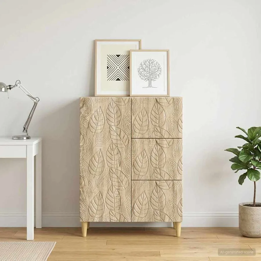 Buffet Chêne Sonoma 66 x 34,5 x 90 cm Bois d'ingénierie - 3