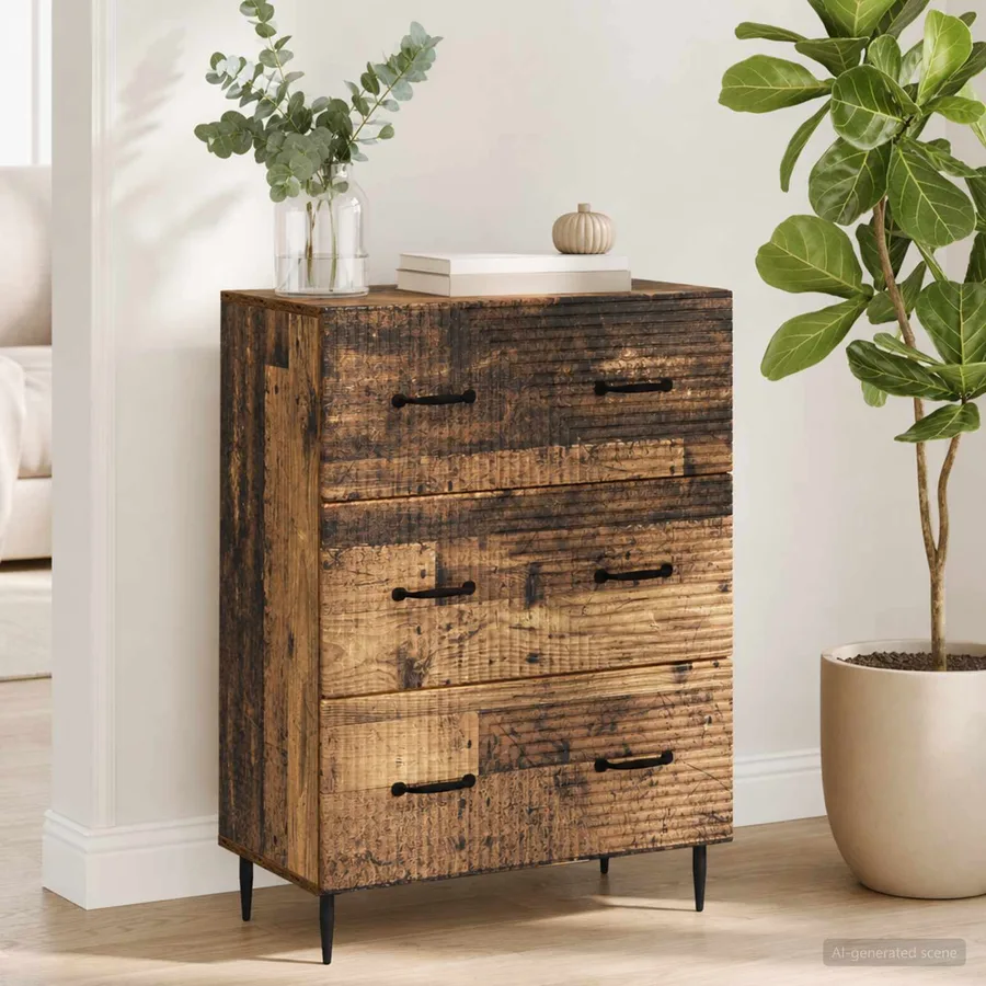 Armoire à tiroirs Bois ancien 66 x 34,5 x 89,5 cm - 4