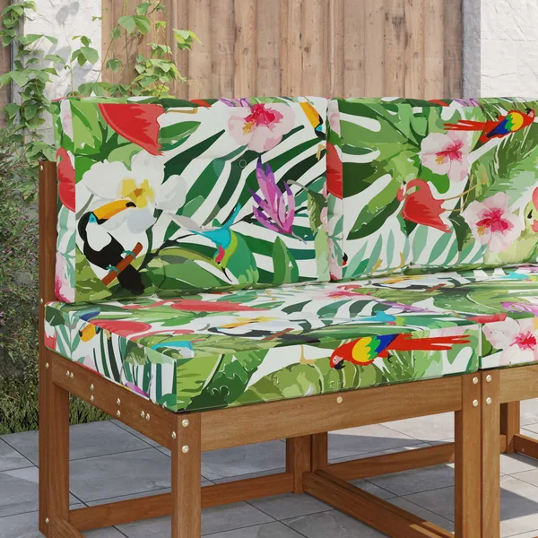 Coussin de canapé d'extérieur 2 pcs coloré Polyester