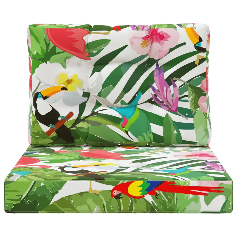 Coussin de canapé d'extérieur 2 pcs coloré Polyester - 6