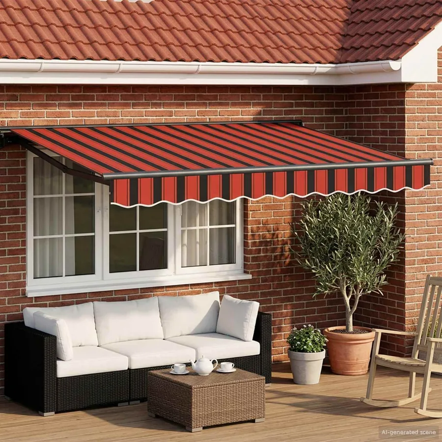 Auvent rétractable électrique 3,5 x 2 m