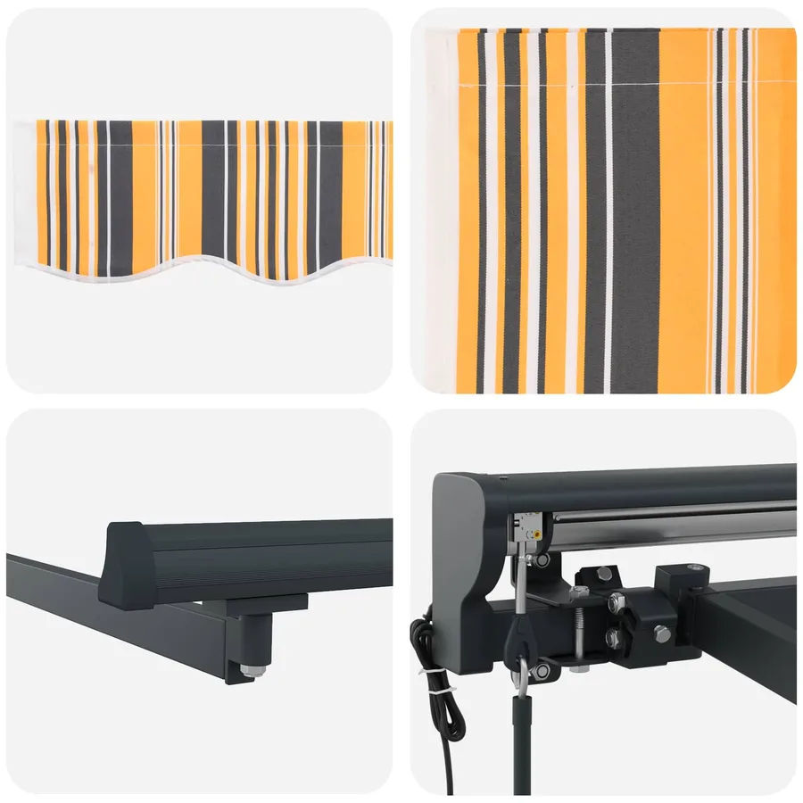 Auvent rétractable électrique Jaune, Gris, Blanc, Anthracite - 7
