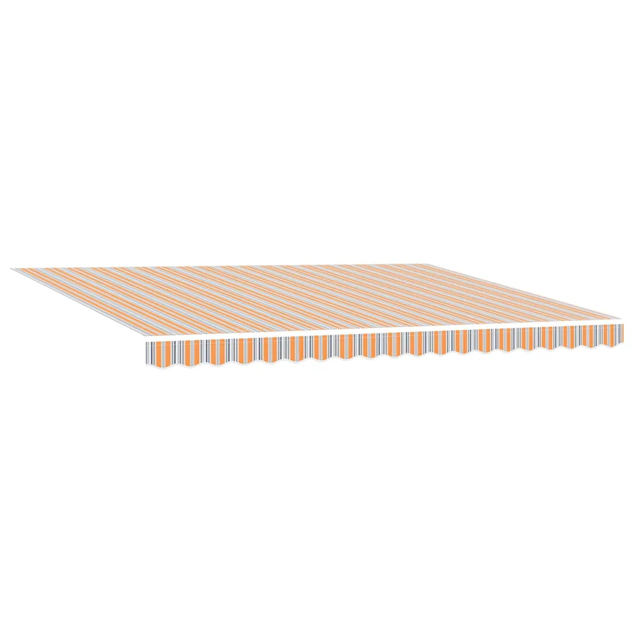Auvent rétractable électrique Bleu, Orange, Blanc 4,5 × 3 m - 5