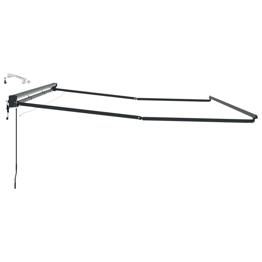 Cadre de store électrique avec LED Anthracite 5 × 3,5 m - 6