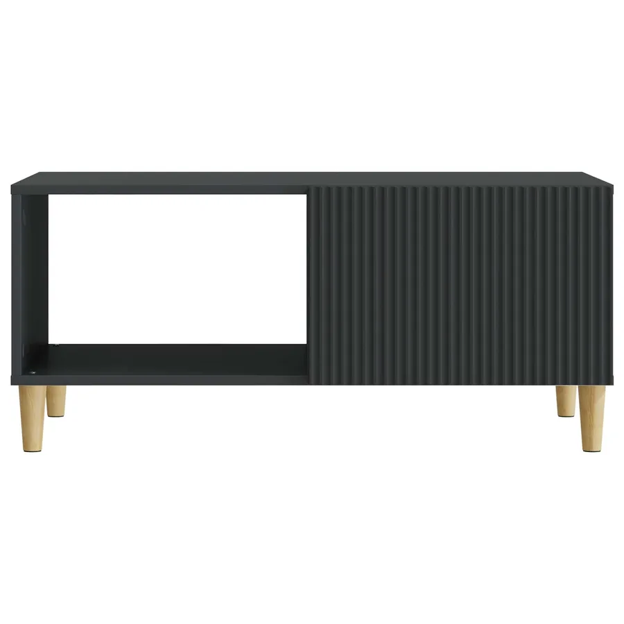 Table basse Noir 90 x 50 x 40 cm Bois d'ingénierie - 5