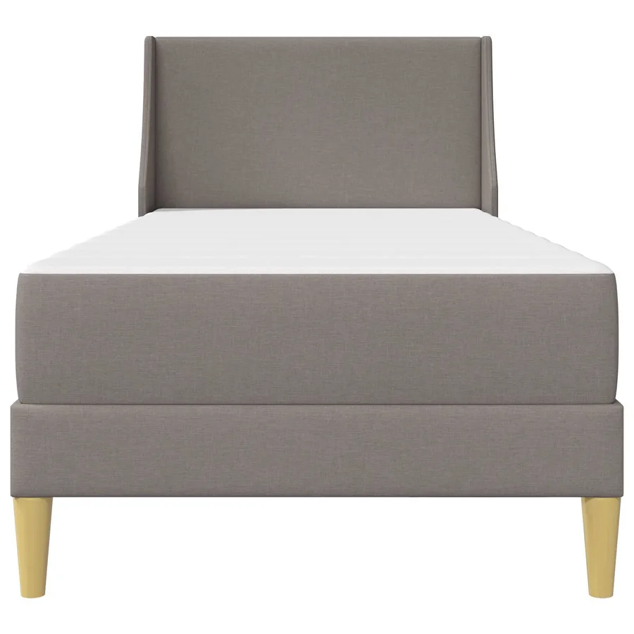 Cadre de lit avec matelas Taupe 80x 200 cm Polyester - 6