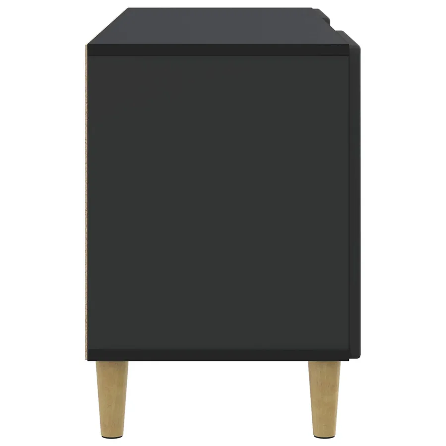 Meuble TV Noir 102 x 34,5 x 50 cm Bois d'ingénierie - 7