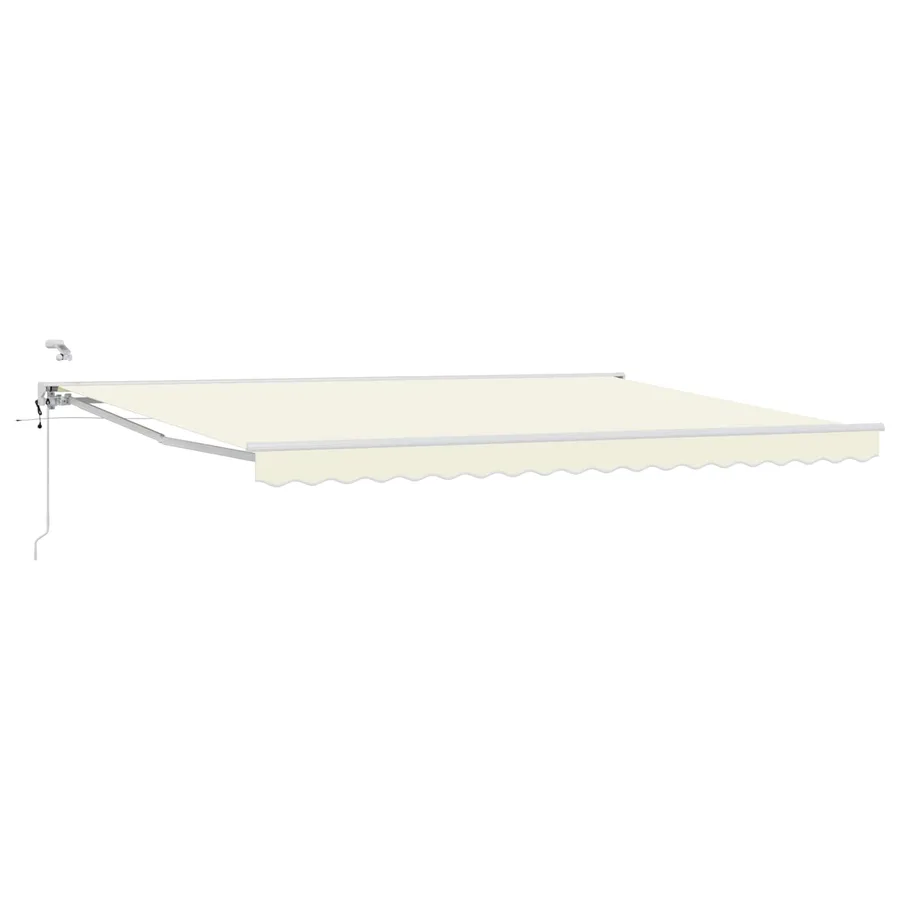 Auvent rétractable électrique Crème et Blanc 4 x 2 m - 2
