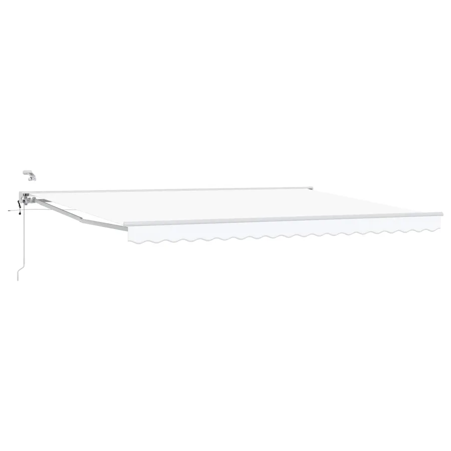 Auvent rétractable électrique Blanc 4 × 3,5 m - 2