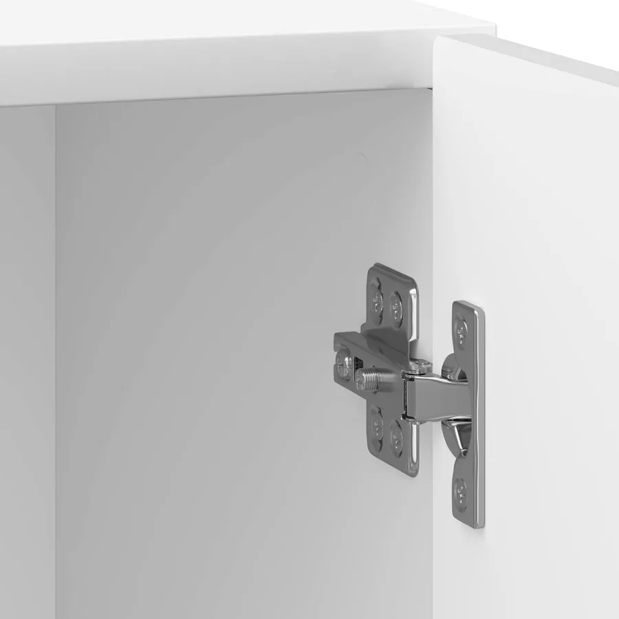 Cabinet de chevet Blanc brillant 43 x 34,5 x 50 cm - 9