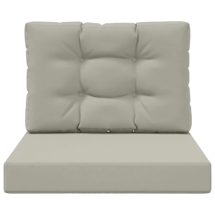 Coussin de canapé d'extérieur 2 pcs Gris Polyester - 6