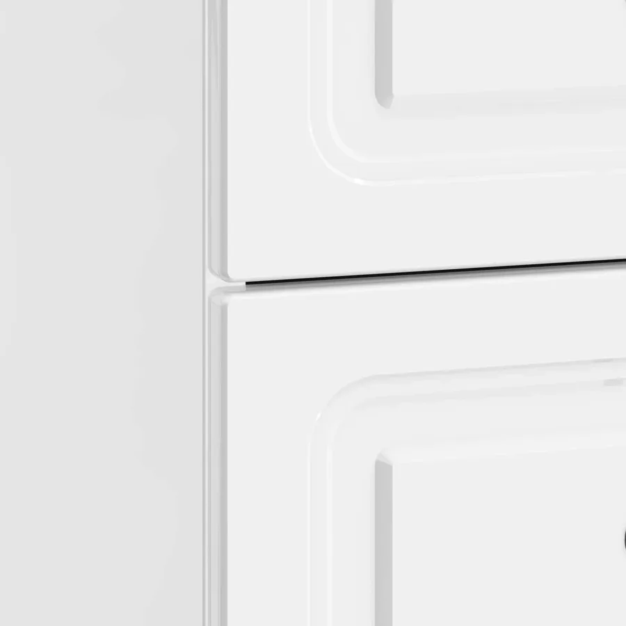 Cabinet de chevet 2 pcs Blanc brillant 43 x 34,5 x 44,5 cm - 10