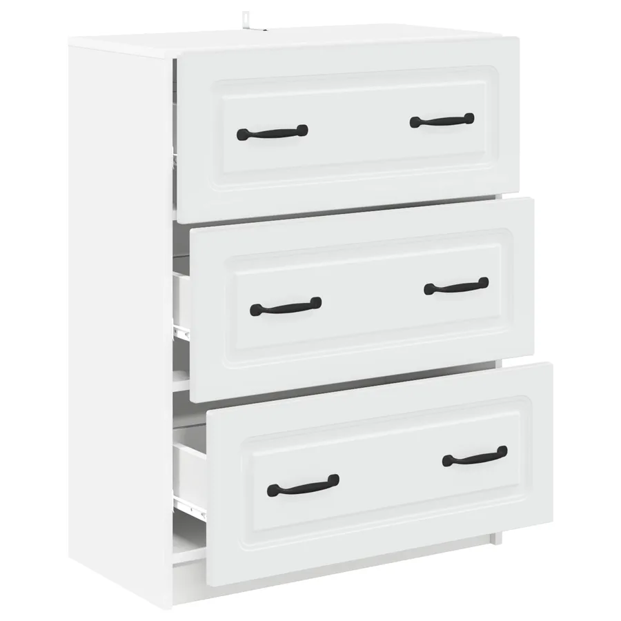 Armoire à tiroirs Blanc 66 x 34,5 x 87 cm Bois d'ingénierie - 5