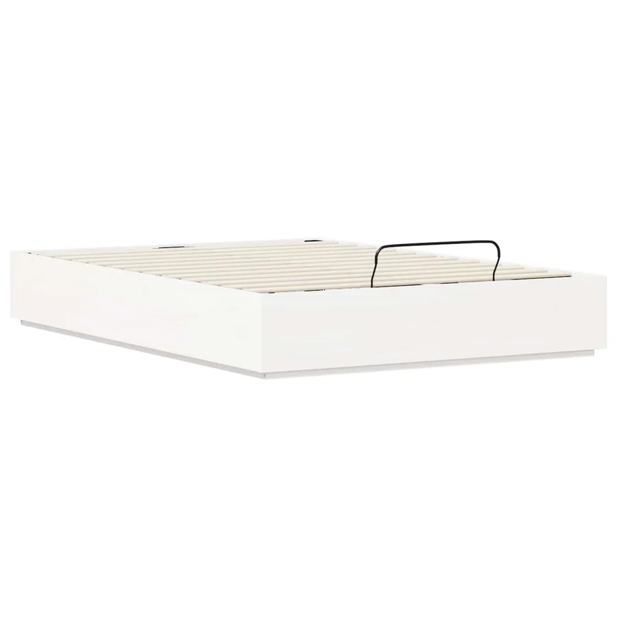 Cadre de lit ottoman avec rangement Blanc 140 x 190 cm - 6
