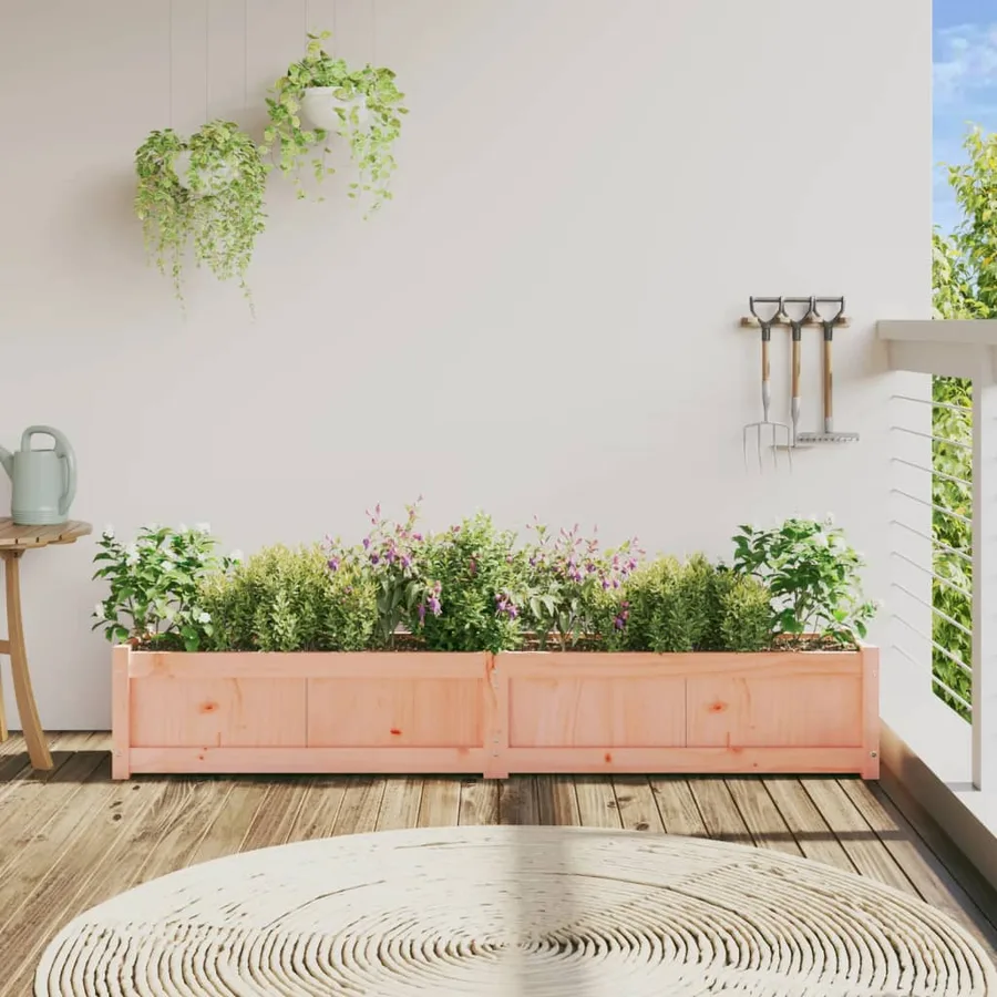 Jardinière 180x31x31 cm bois massif de douglas - 3