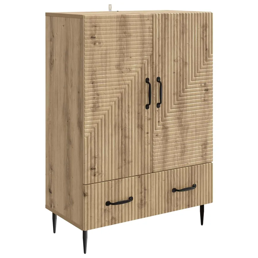 Buffet Chêne artisanal 66 x 34,5 x 95 cm Bois d'ingénierie - 2
