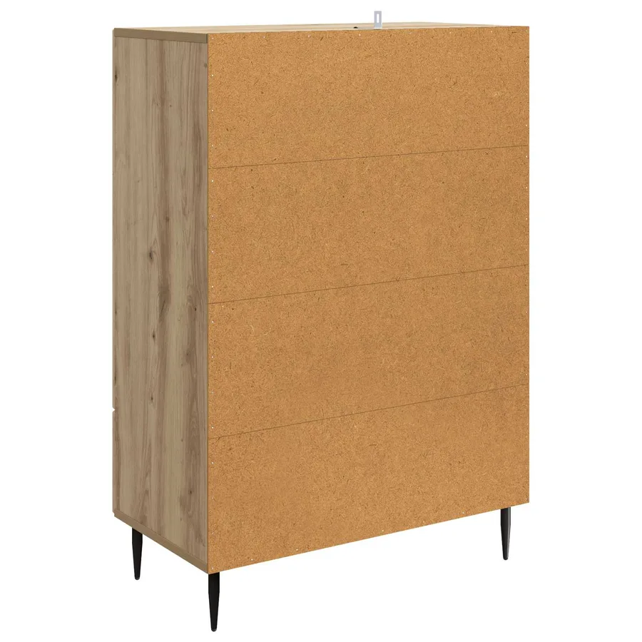 Buffet Chêne artisanal 66 x 34,5 x 95 cm Bois d'ingénierie - 7