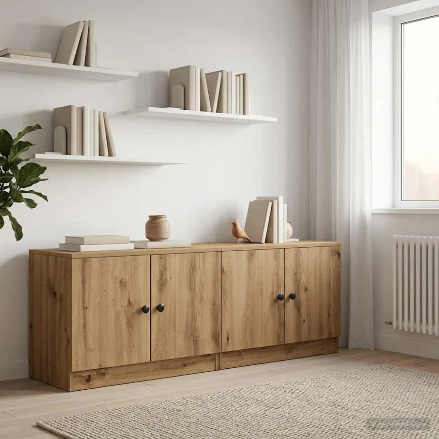 Armoire de rangement pour lit mezzanine 2 pc Chêne artisanal - 3
