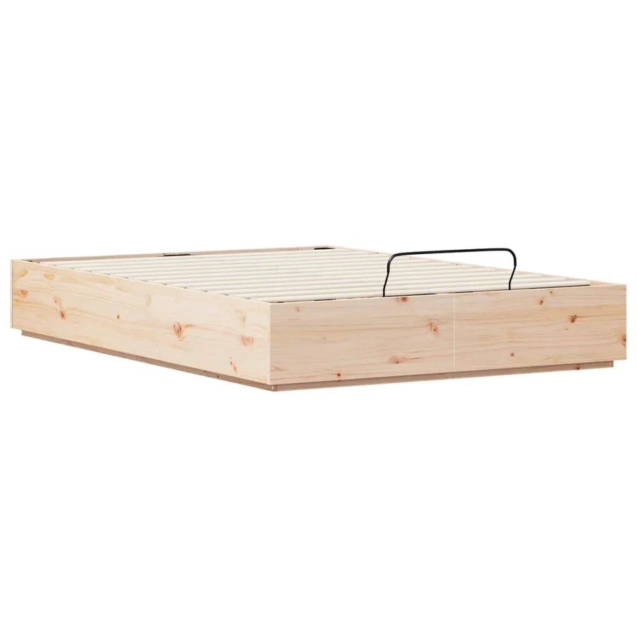 Cadre de lit ottoman avec rangement Naturel 150 x 200 cm - 6