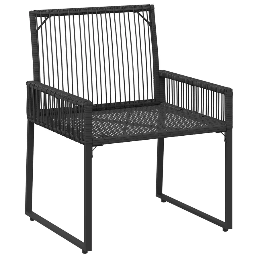 Ensemble de meubles d'extérieur 11 pcs Noir et turquoise - 9