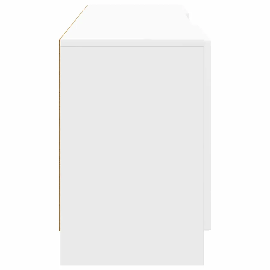 Meuble TV Blanc brillant 150 x 31 x 47 cm Bois d'ingénierie - 7