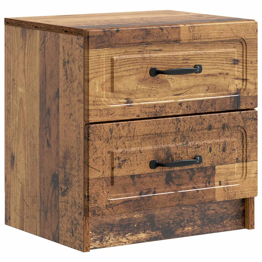 Cabinet de chevet 2 pcs Bois ancien 43 x 34,5 x 44,5 cm - 5