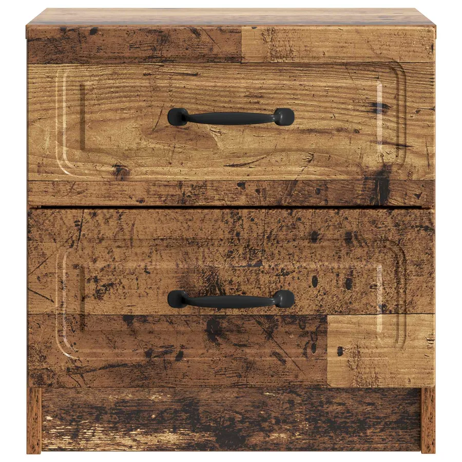 Cabinet de chevet 2 pcs Bois ancien 43 x 34,5 x 44,5 cm - 7