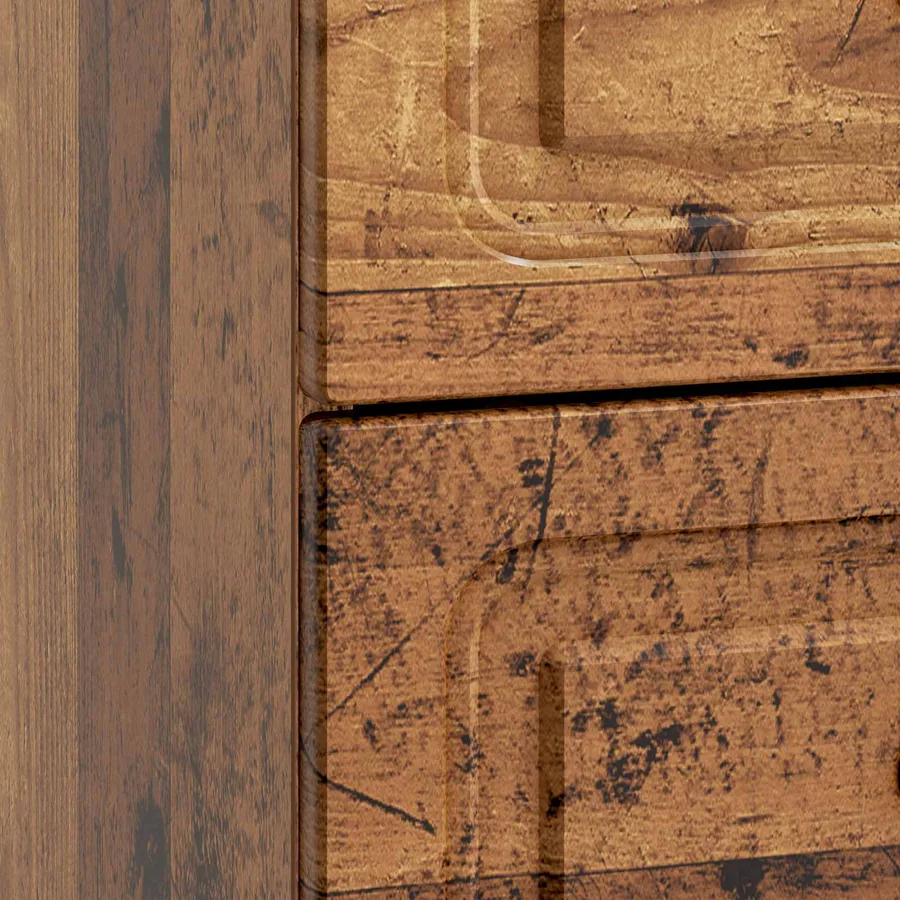Cabinet de chevet 2 pcs Bois ancien 43 x 34,5 x 44,5 cm - 8