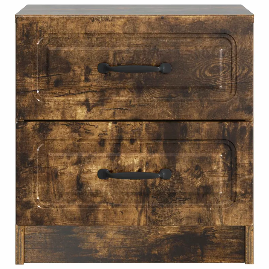 Cabinet de chevet 2 pcs Chêne fumé 43 x 34,5 x 44,5 cm - 7